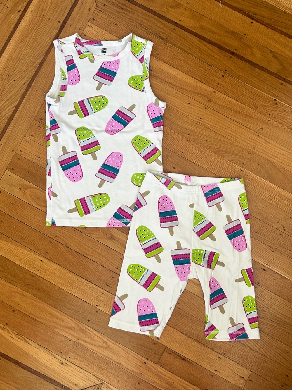 Tea Collection Summer Nights Tank Pajama Set 12 Girls Popsicle Print